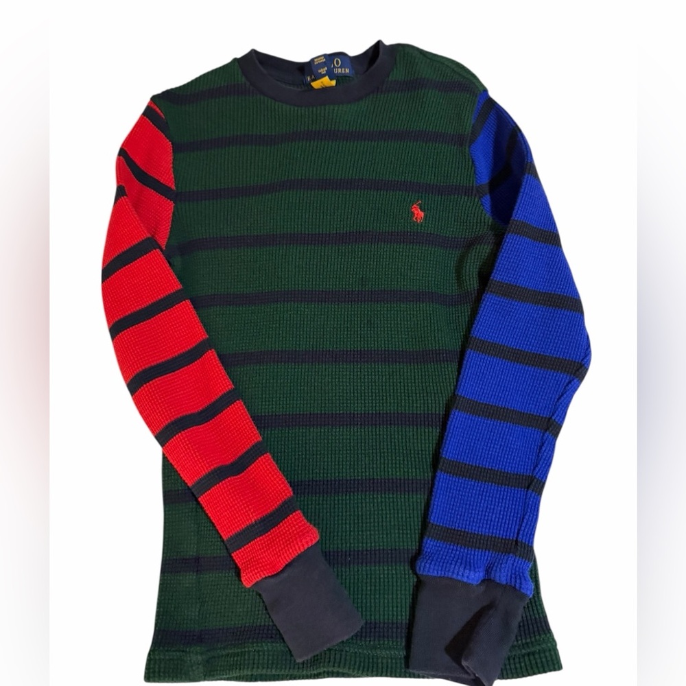 Polo by Ralph Lauren Men's Long Sleeve Shirt - Red, Green, Blue